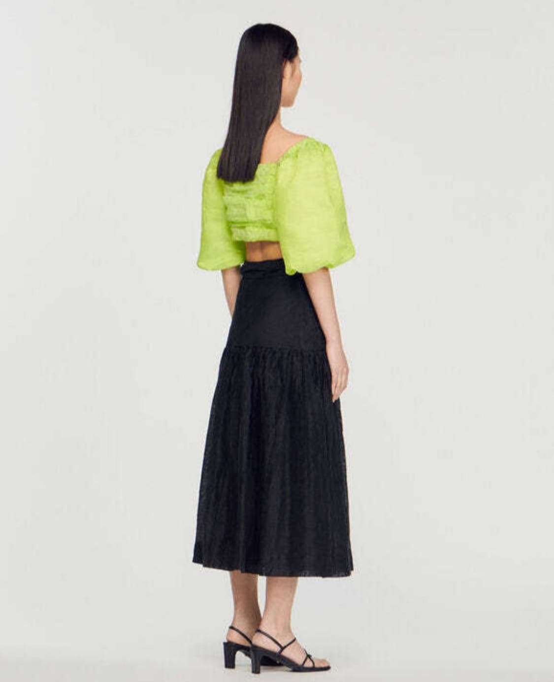 산드로 2023 린넨 롱스커트 36사이즈 상품이미지3