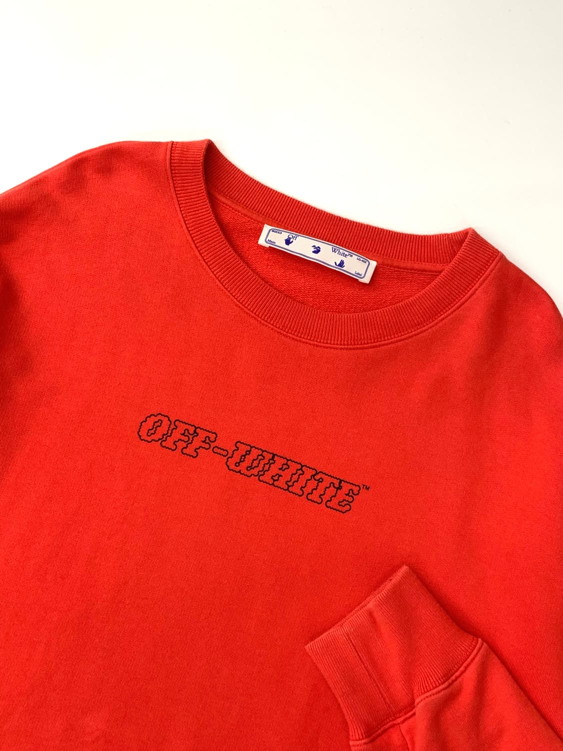 Off white 오프화이트 레드 핑거 맨투맨 상품이미지4