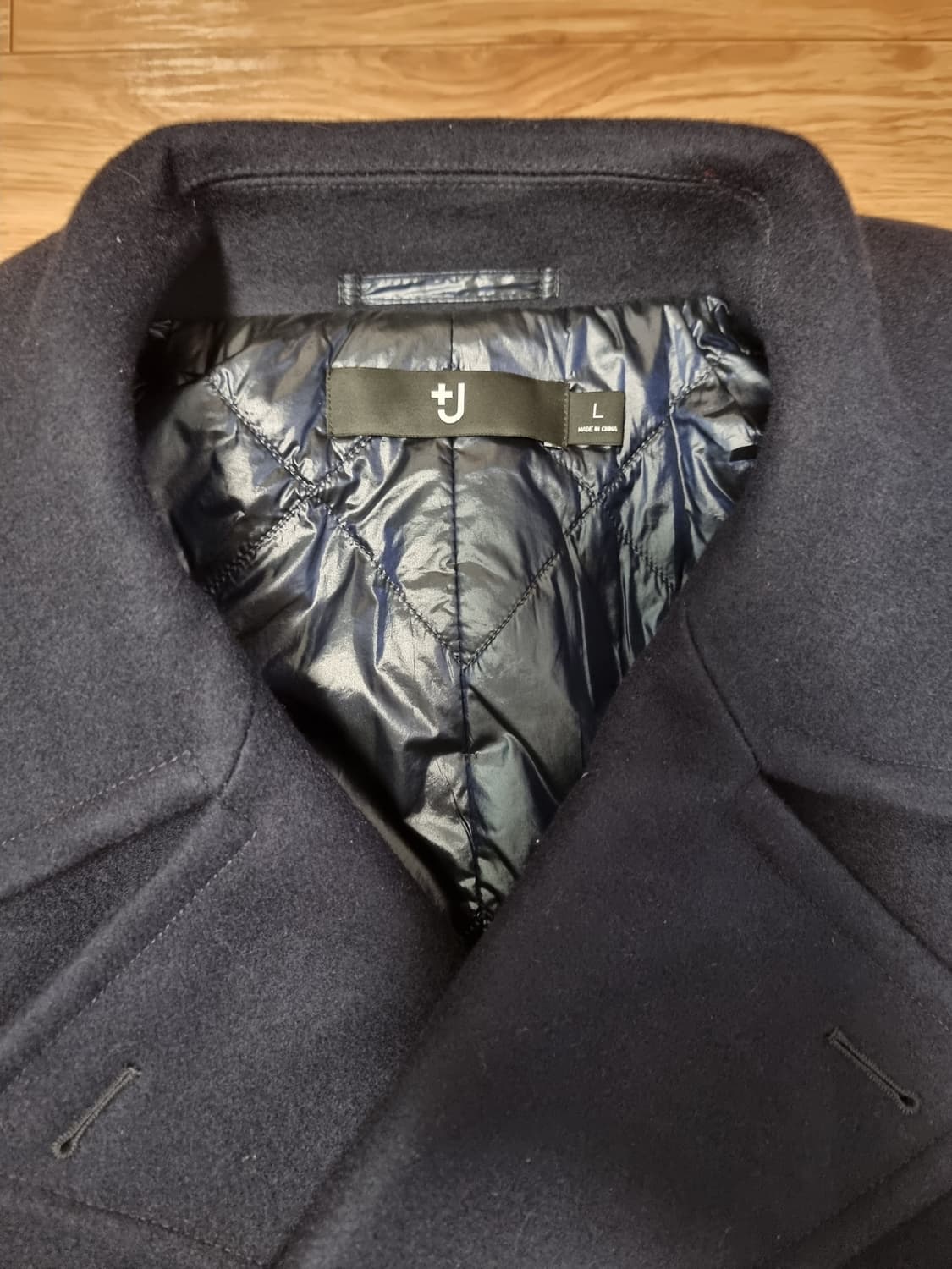 유니클로 +j 질샌더 피코트 네이비 L 상품이미지8