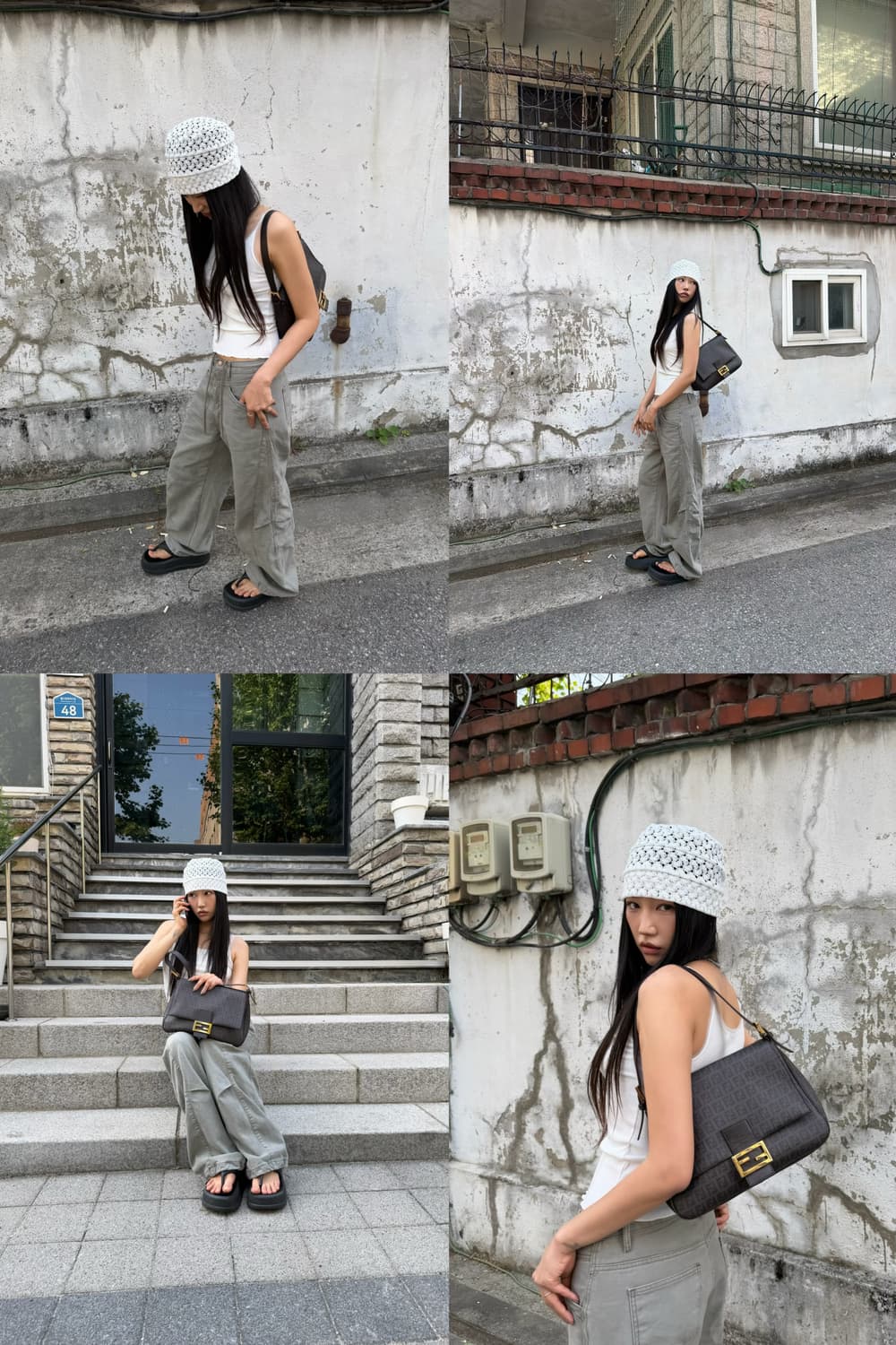 펜디 레더 주키노 맘마백  상품이미지2