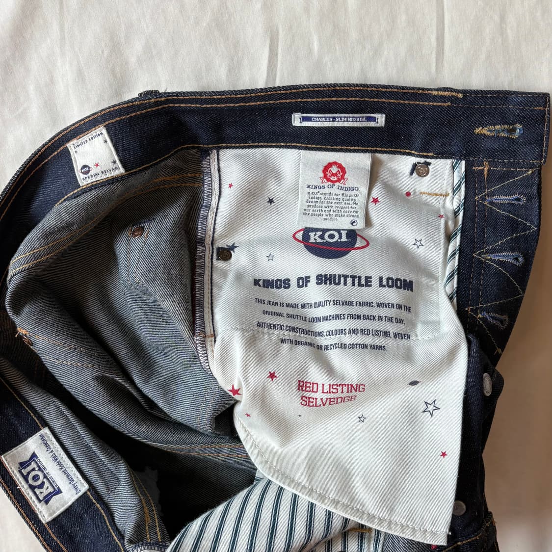 [31] 네덜란드 K.O.I 12.5oz 인디고 셀비지 데님 상품이미지7