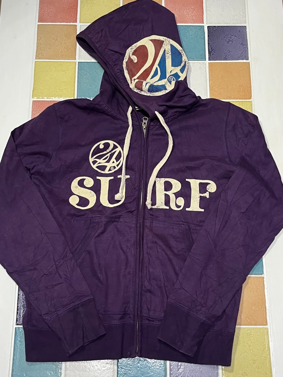 24karats SURF 퍼플 후드집업 상품이미지5