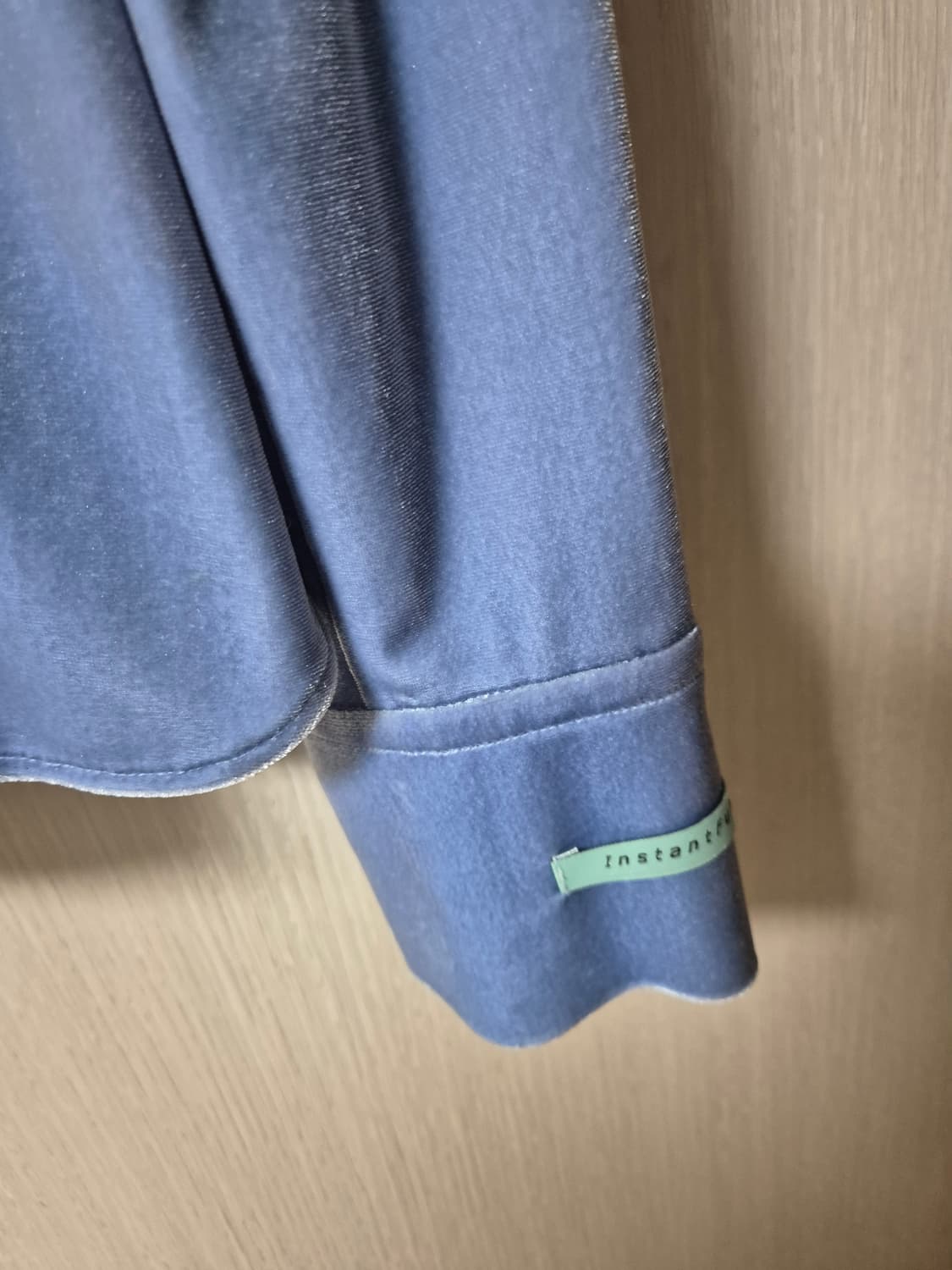 인스턴트펑크 베이직 자수  벨벳 셔츠 상품이미지6