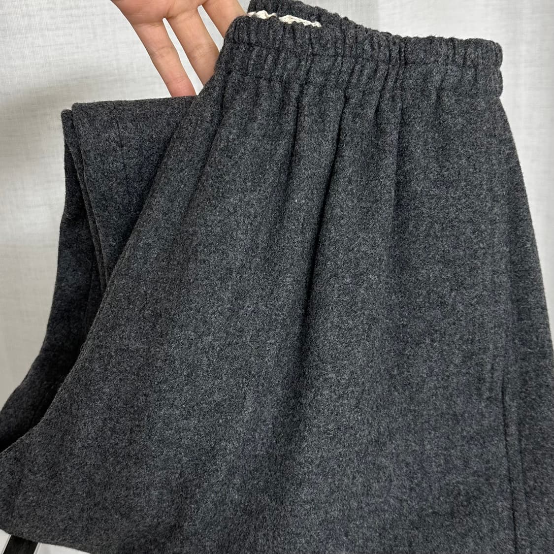 악토브헤(octobre) flannel pants - 차콜 상품이미지8