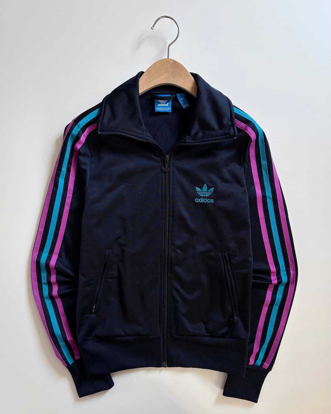 Adidas 아디다스 네이비컬러 파이어버드 멀티컬러 우먼라인 트랙탑 상품이미지5