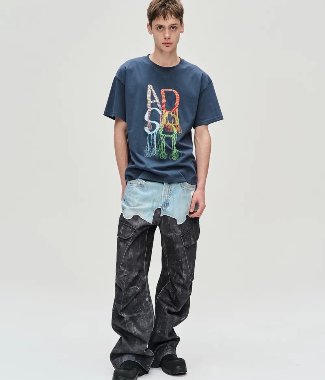 앤더슨벨 카고 팬츠 데님 블랙 apa703m 상품이미지3