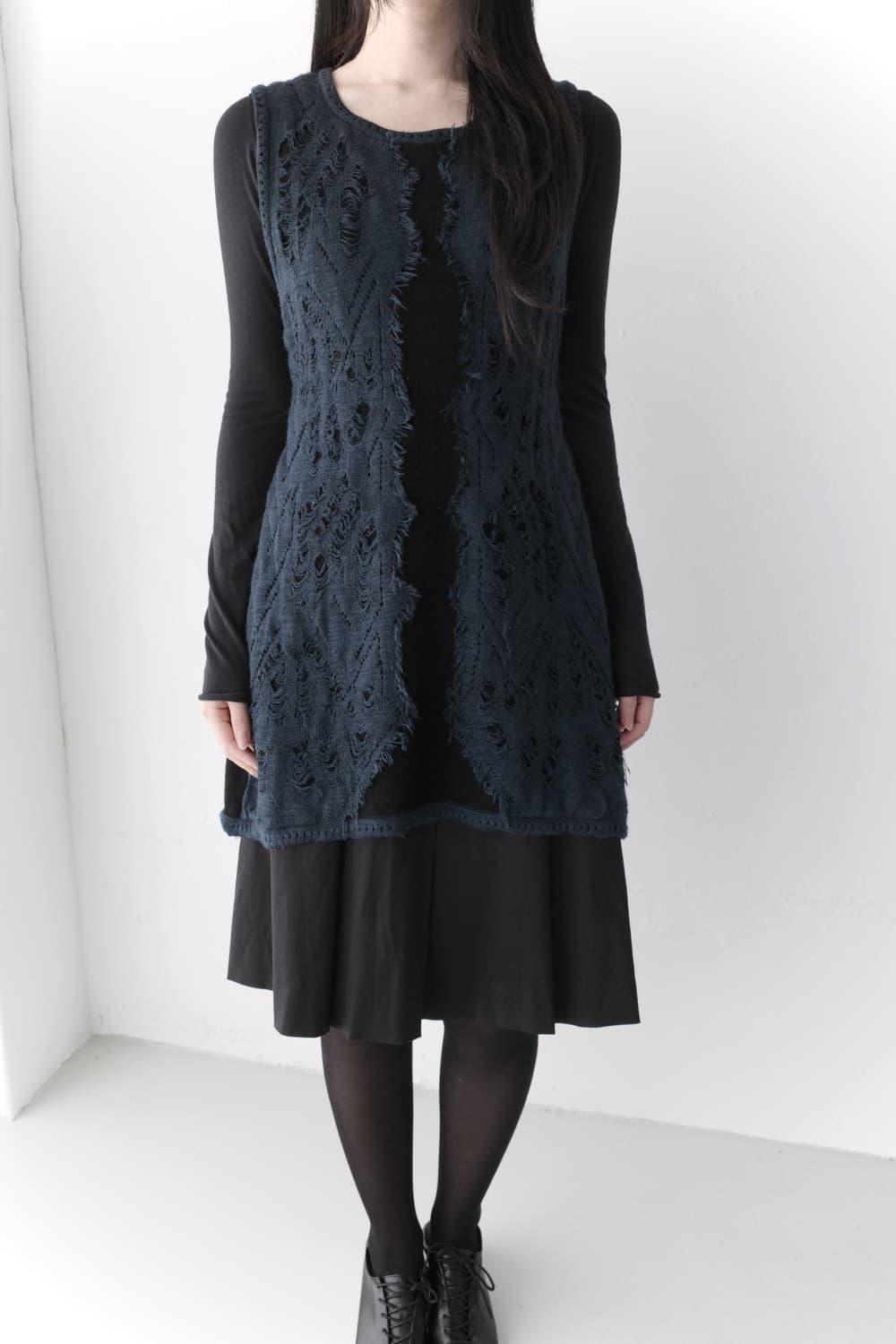 hiroko bis) damage knit long sleeve 상품이미지5