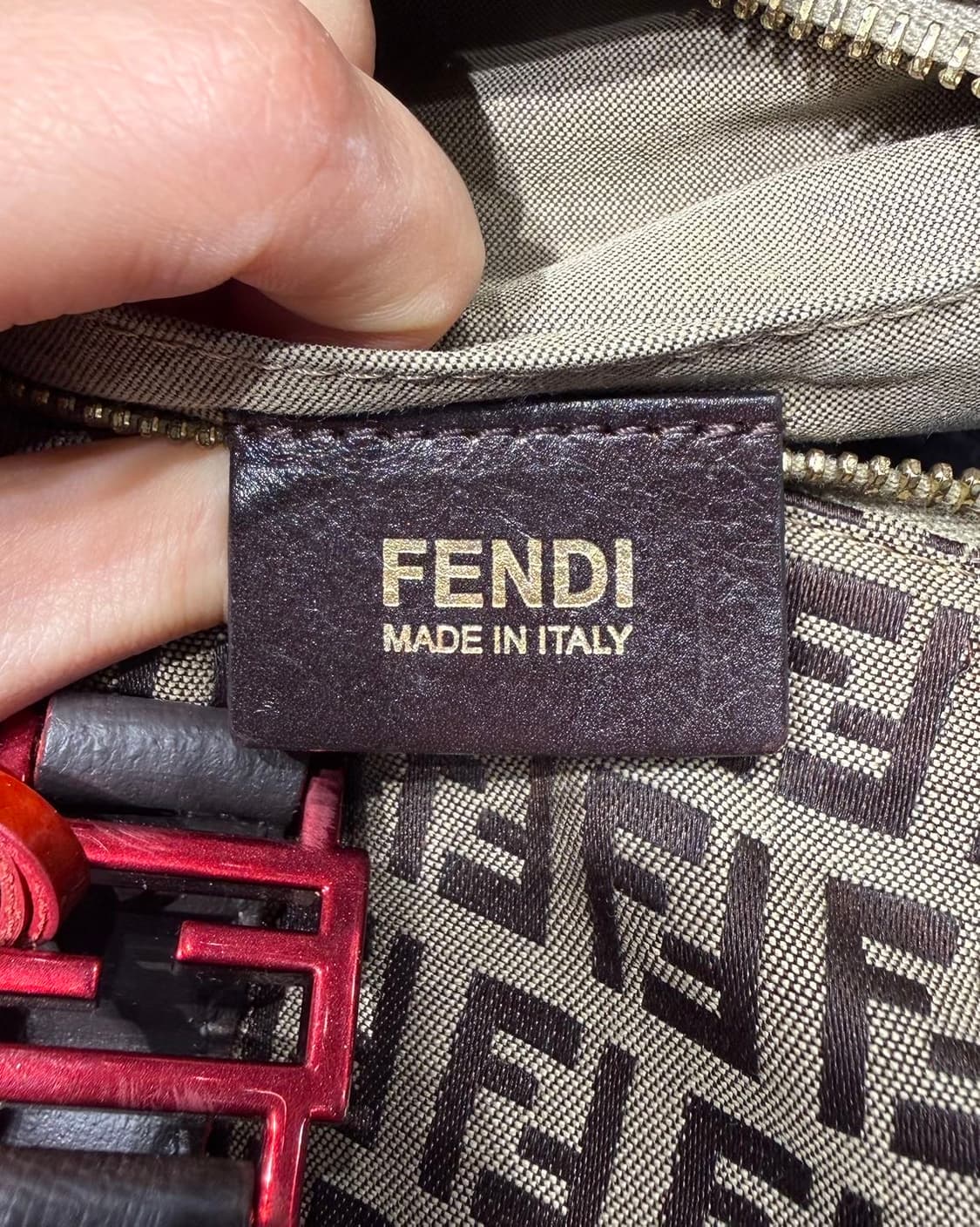 펜디 브라운 주카 캔버스 보스턴백 상품이미지7