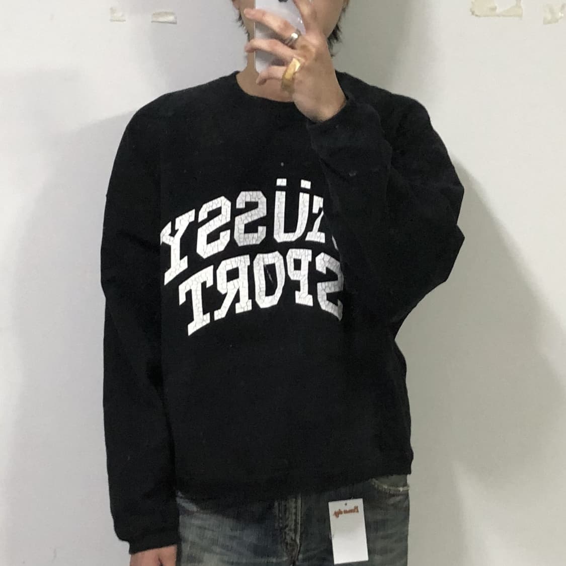 스투시 빅 크랙클 스포츠 맨투맨  상품이미지3