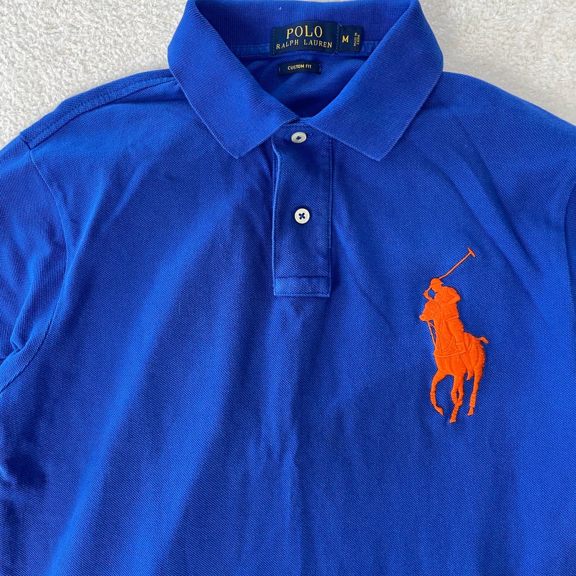 폴로랄프로렌 주황 빅포니 카라티 블루  상품이미지3