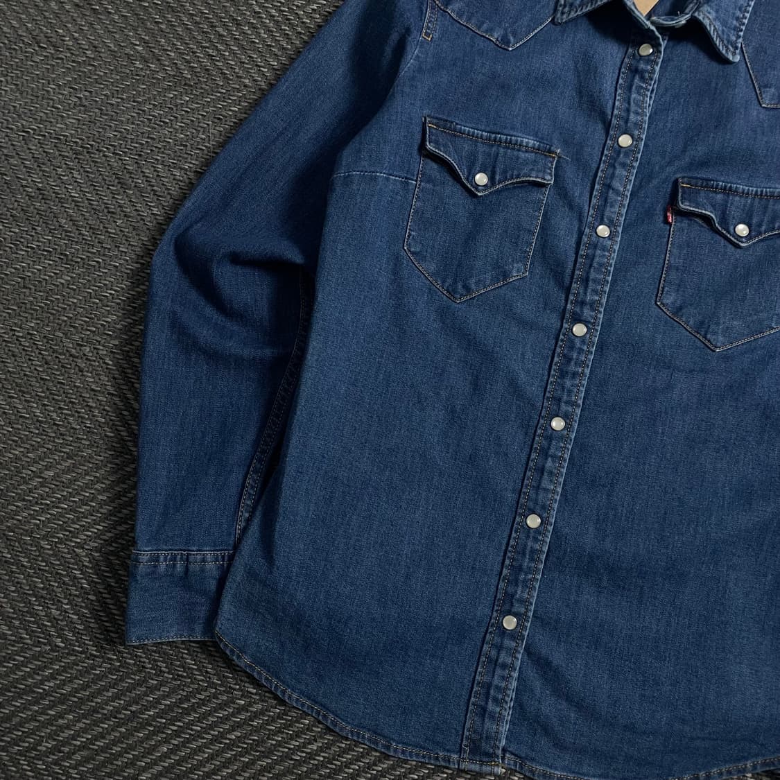 리바이스 USA 오리지날 우먼스 웨스턴 데님 셔츠o 4641 상품이미지3