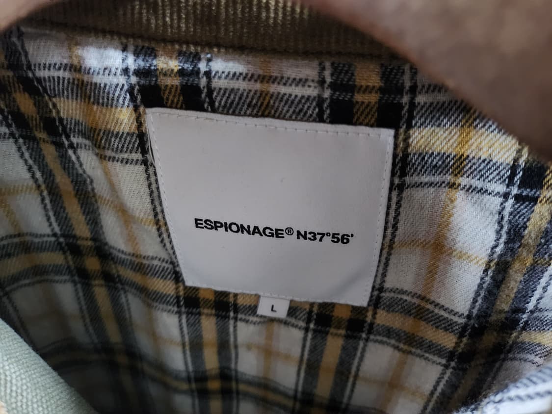 [L,모스그린]에스피오나지 워시드 캔버스 블루종 자켓 판매합니다 상품이미지4