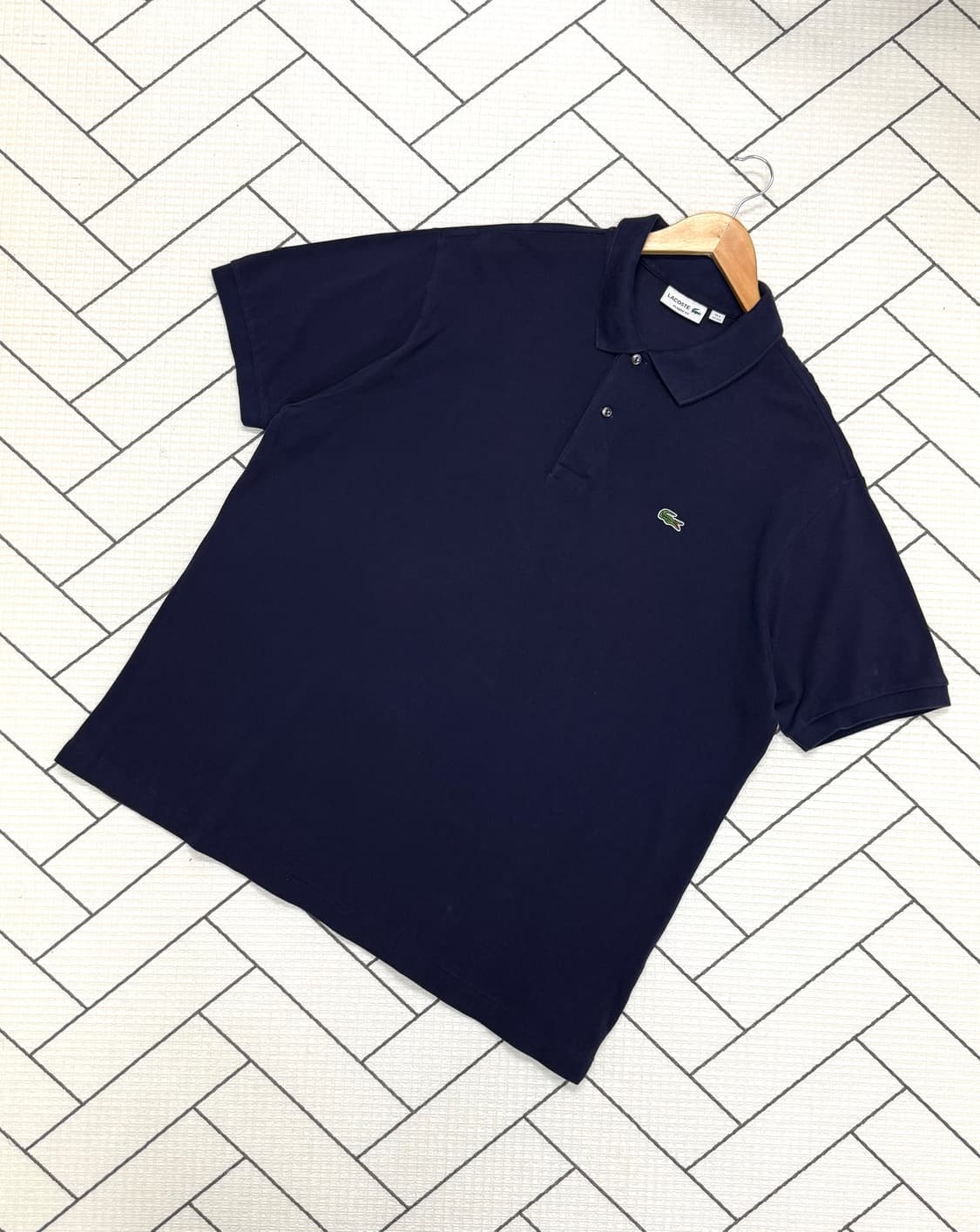 남성 3XL / 라코스테 반팔 카라티 네이비  상품이미지1