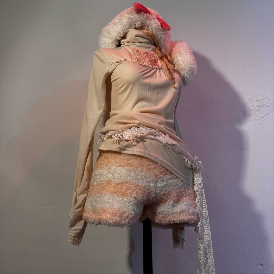 핑크 스트라이프 반바지 상품이미지1