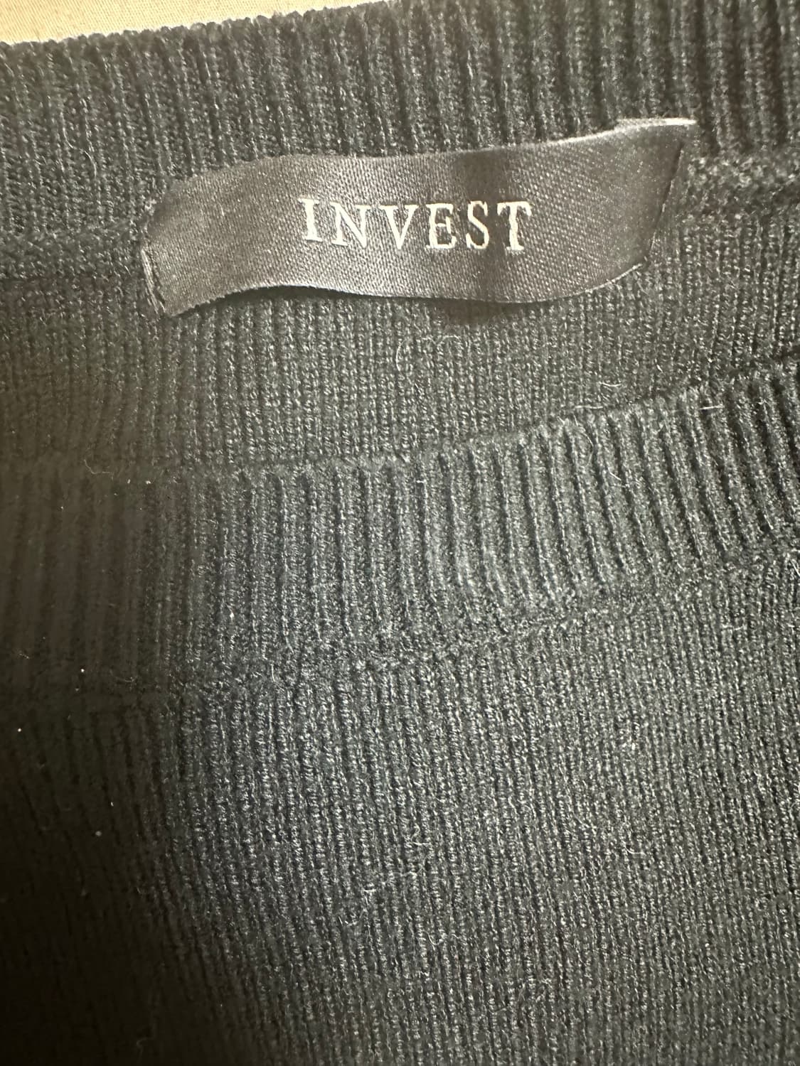 INVEST 블랙 플라워큐빅 장식 니트 원피스 상품이미지7