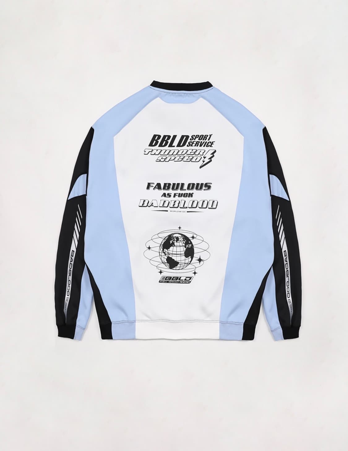 배드블러드 패뷸러스 스포츠 맨투맨 - 블루/블랙 상품이미지3