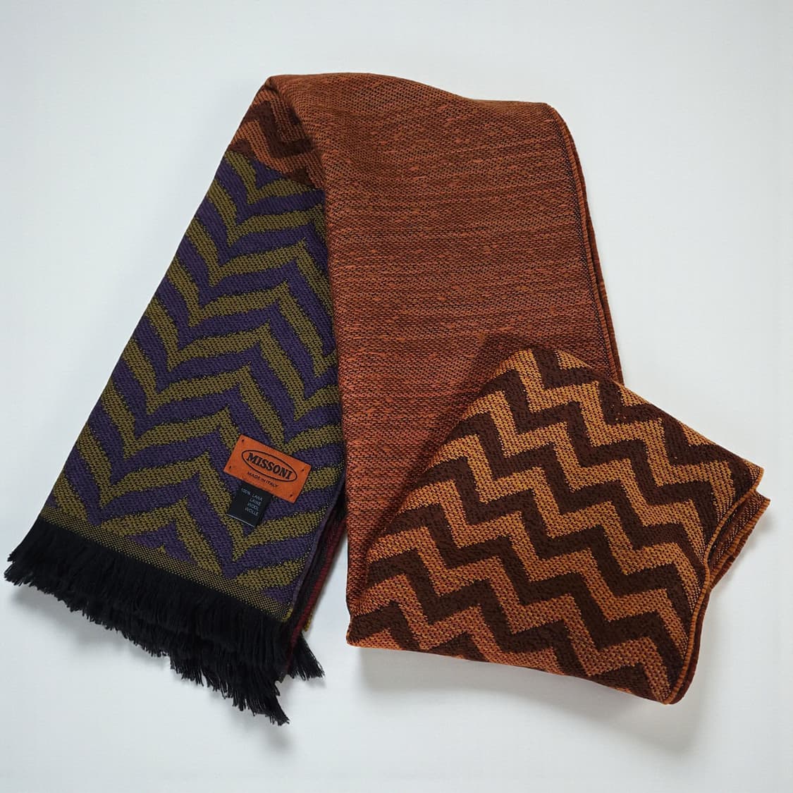 MISSONI 미쏘니 쉐브런 지그재그 울 머플러 목도리 상품이미지1