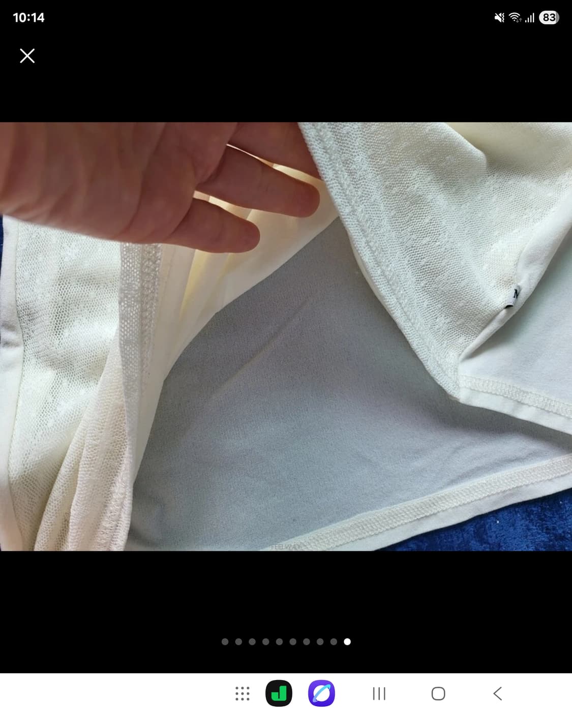 프랑스 모르간 메쉬 레이스 망사 티셔츠  상품이미지9