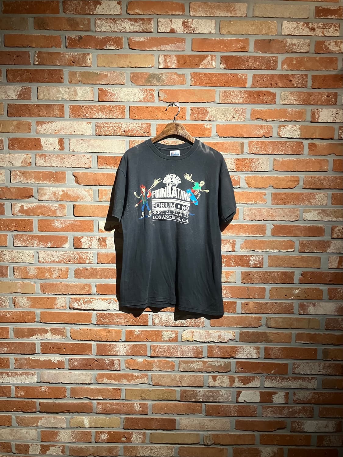 90s USA 빈티지 스켈레톤 반팔 티셔츠 상품이미지1