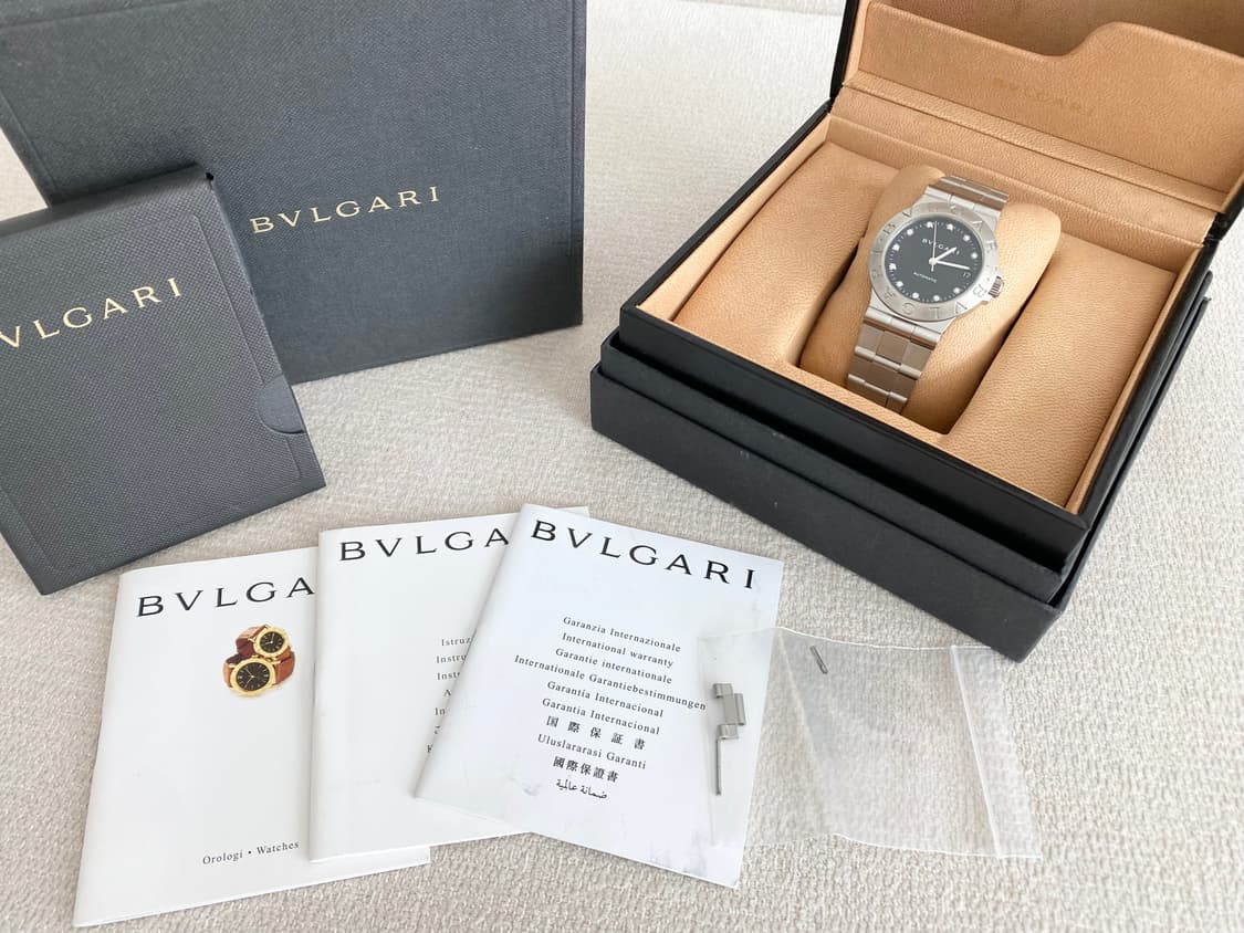 불가리 디아고노 LCV35 다이아 11P 남성용 35mm 미듐  오토메틱 상품이미지2