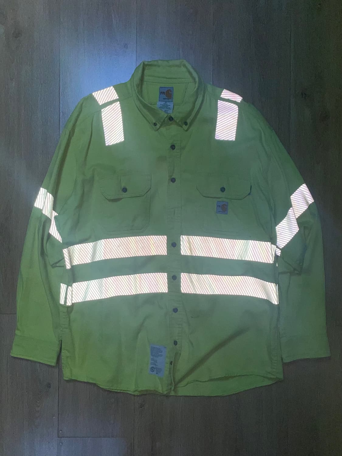 택포) 국내 유일 칼하트 USA Hi-vis 리플렉티브 워크 셔츠 상품이미지2