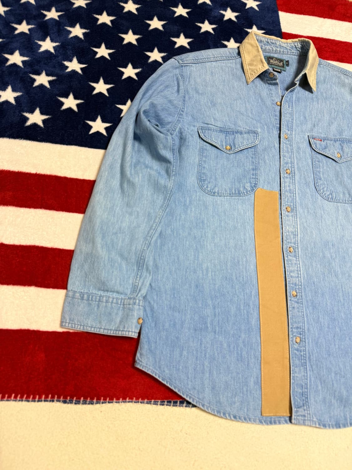 울리치데님셔츠woolrich denim shirt 빈티지데님셔츠 워크셔츠 상품이미지2