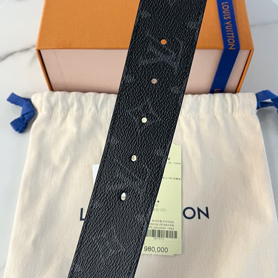 [S+급/25SS] 루이비통 LV 이니셜 리버서블 벨트 40mm 상품이미지7