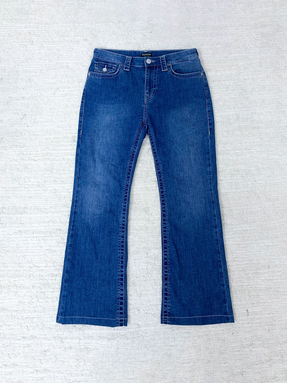TRUE RELIGION Mid-Blue Straight Jeans 상품이미지1