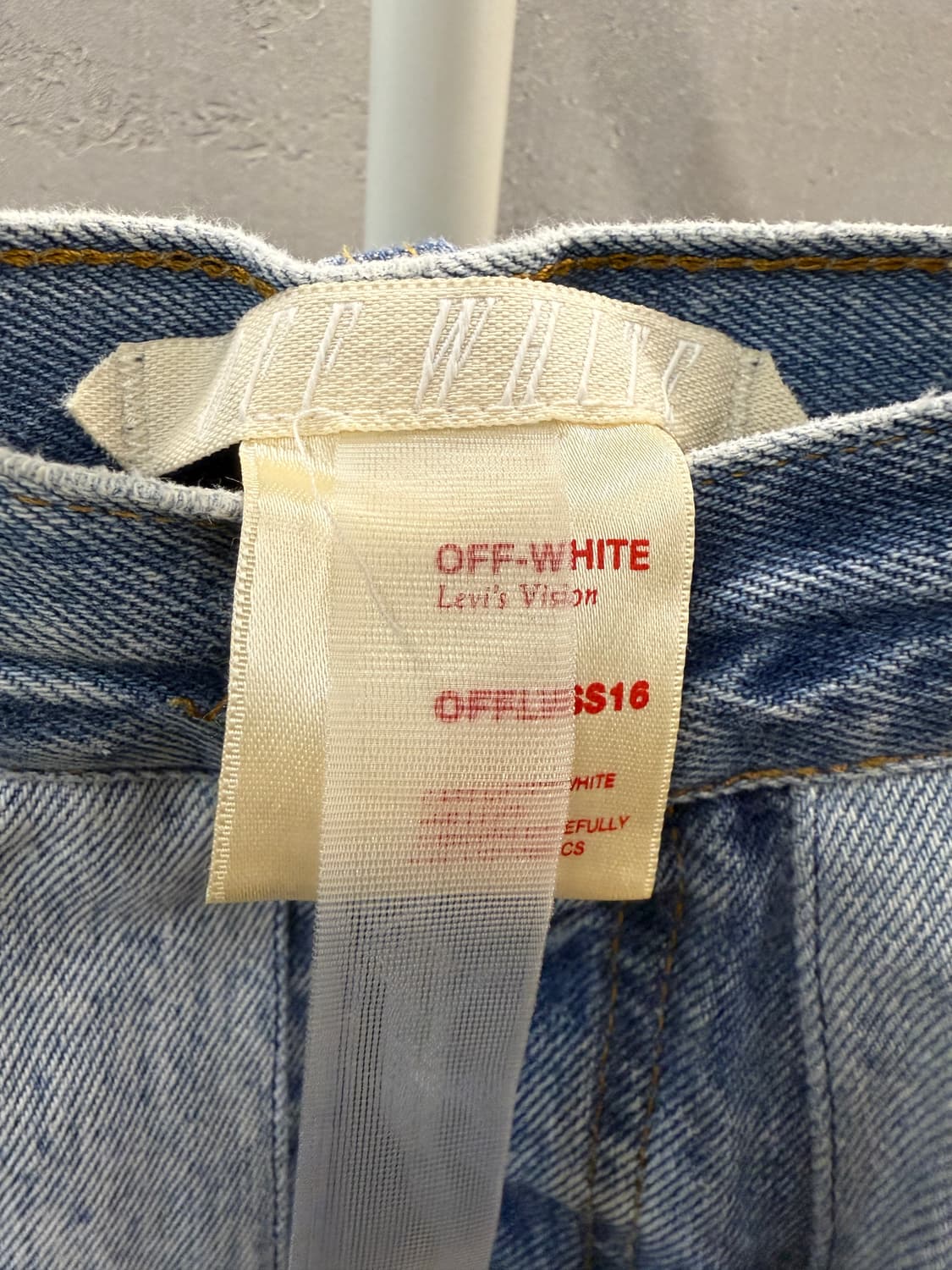 리바이스x오프화이트 패치워크 데님 W28 상품이미지8