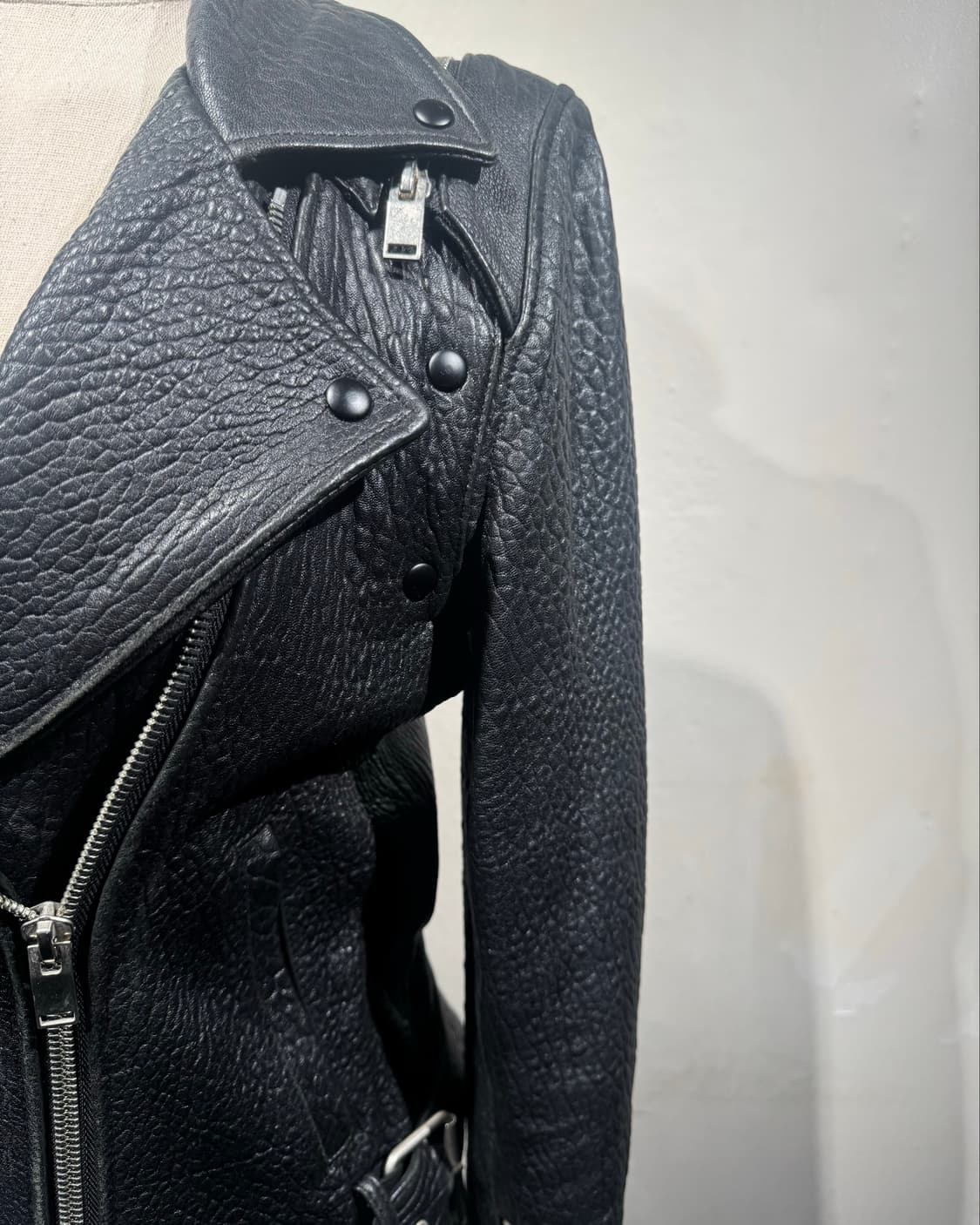 “Unknown” Lamb skin rider jacket  상품이미지5