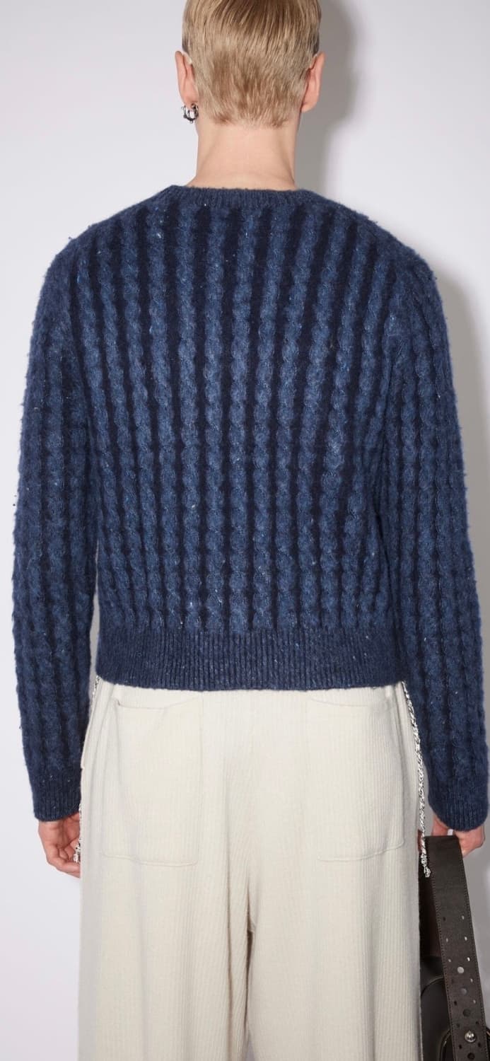 Acne Studios 아크네스튜디오 케이블 니트 스웨터 미드블루 M 상품이미지3
