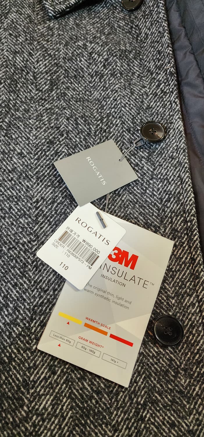 (새상품)로가디스 헤링본 발마칸 코트 110 상품이미지7