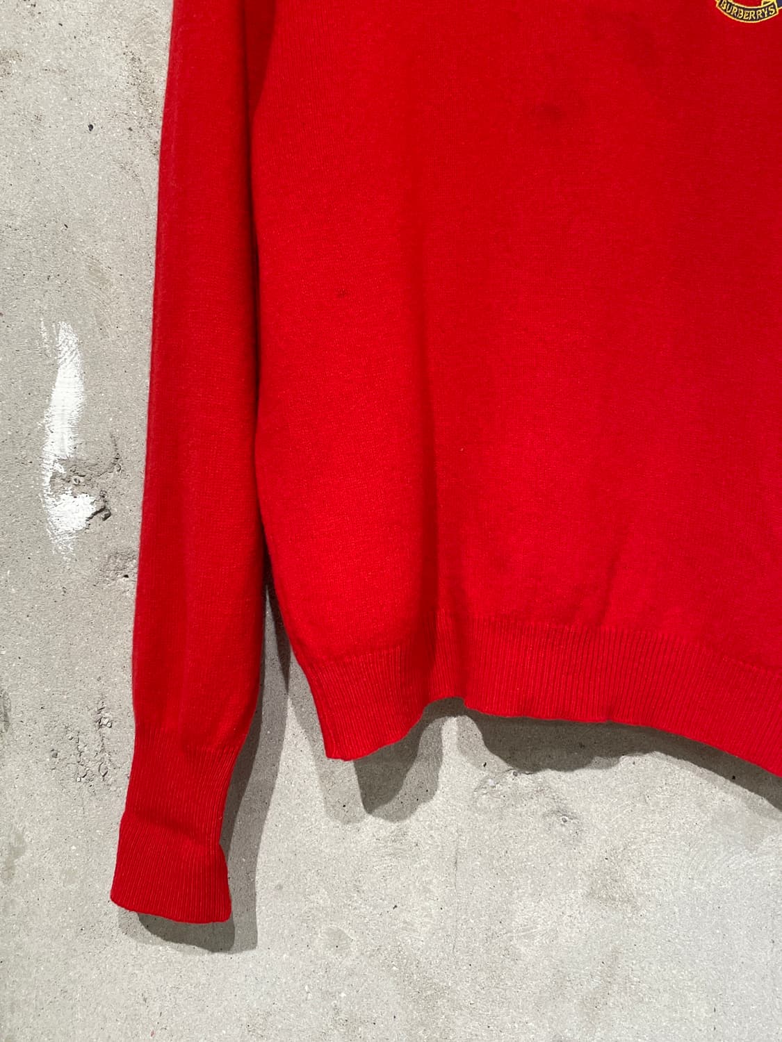 버버리 레드 월계수 로고 크루넥 울 니트 상품이미지4