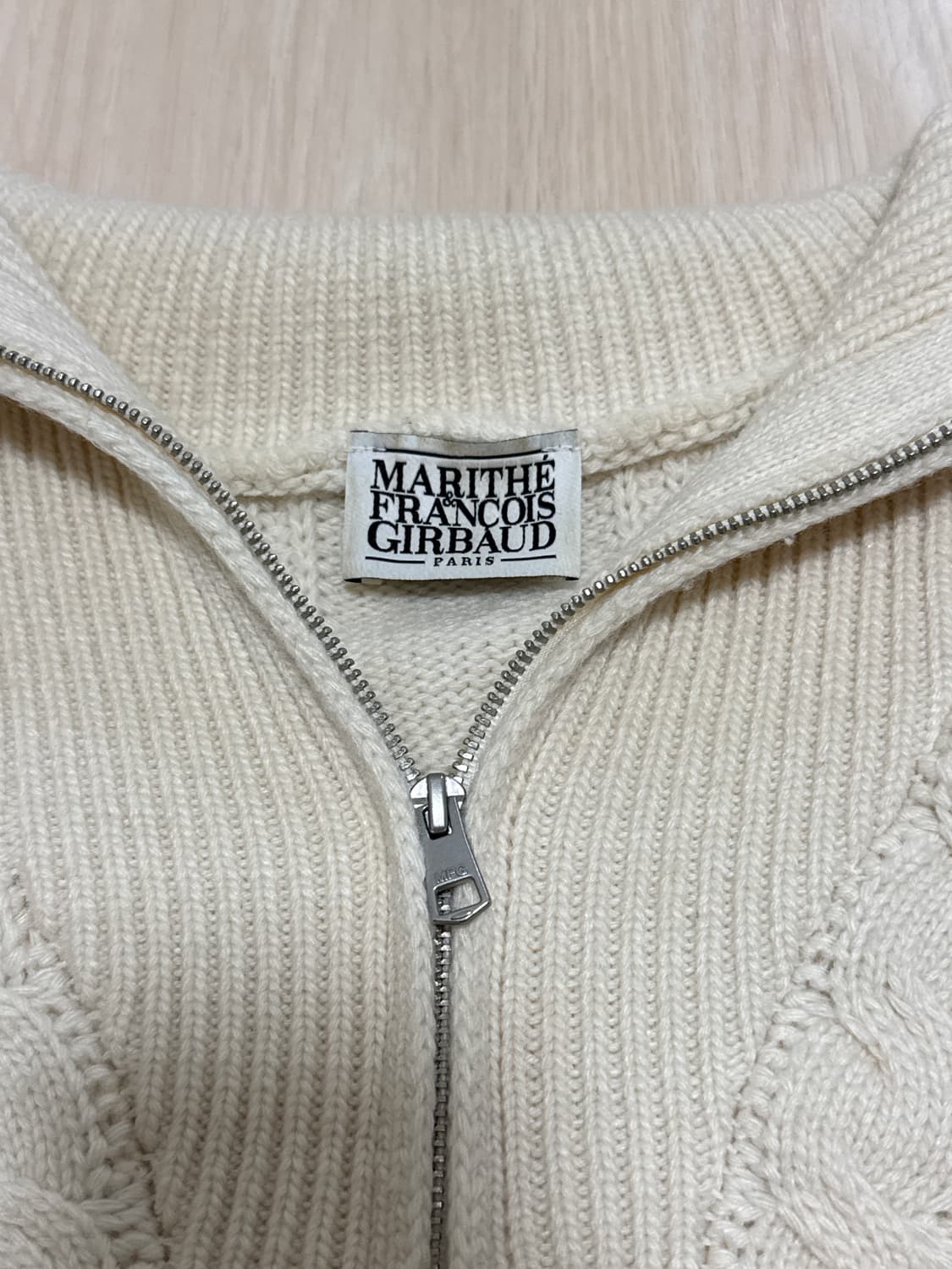 마리떼 하프집업 니트 W CABLE HALF ZIPUP PULLOVER 상품이미지4