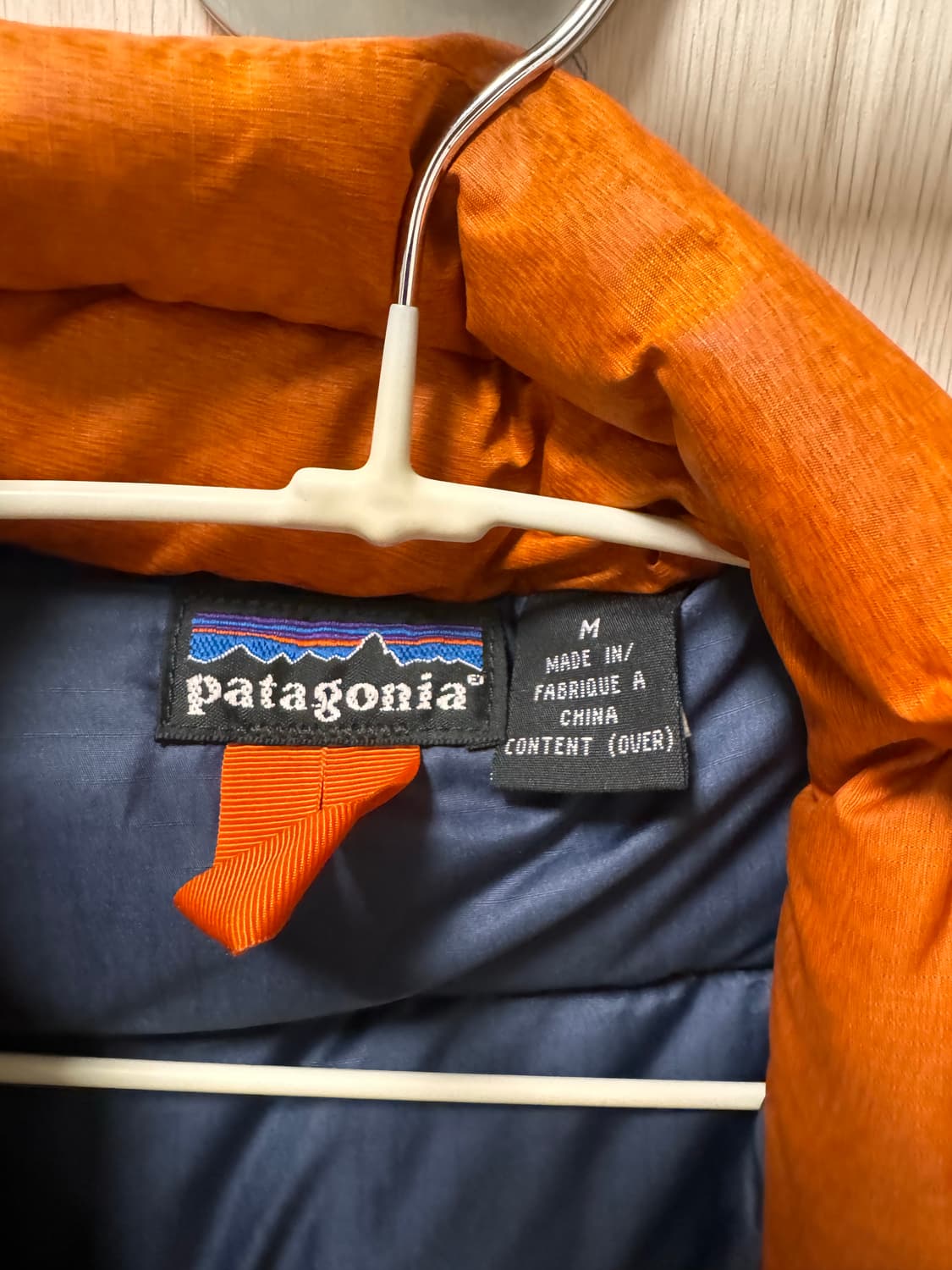 파타고니아 구스 베스트 오렌지 M 상품이미지3