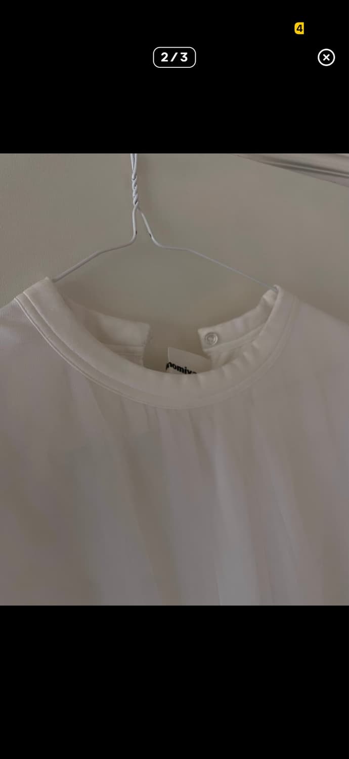 느와케이 니노미야 Long Tulle Overlay T-shirt 상품이미지2