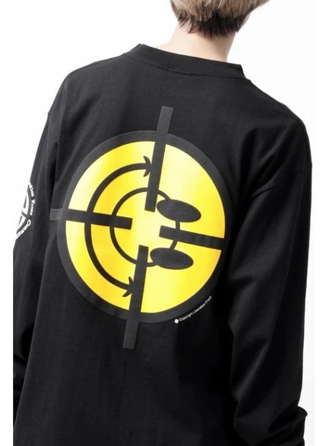 @새상품@ 레디메이드 스마일 타겟 긴팔 티셔츠 블랙  상품이미지4