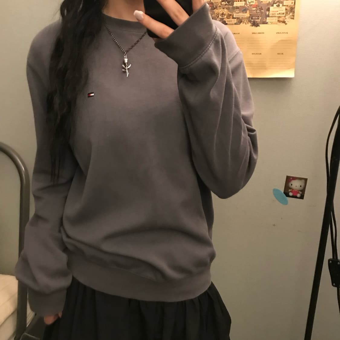 Tommy Hilfiger 타미힐피거 그레이 맨투맨 상품이미지1