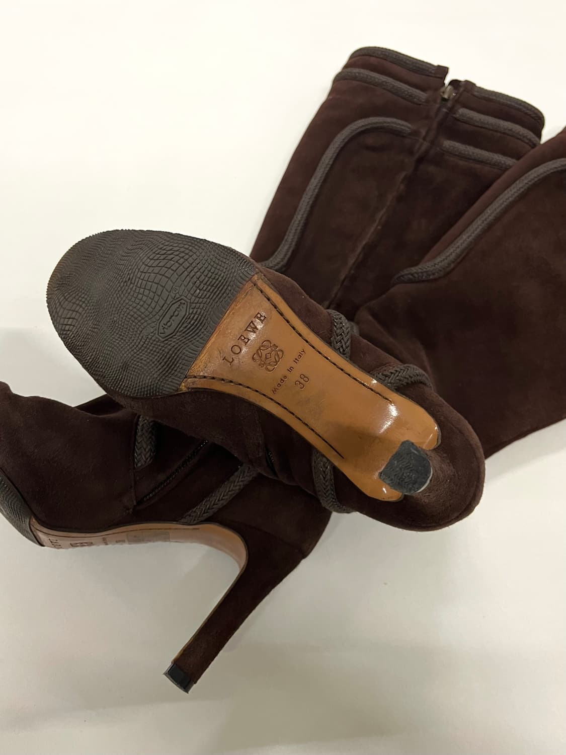 로에베 컬렉션 램스 스웨이드 롱부츠 상품이미지7