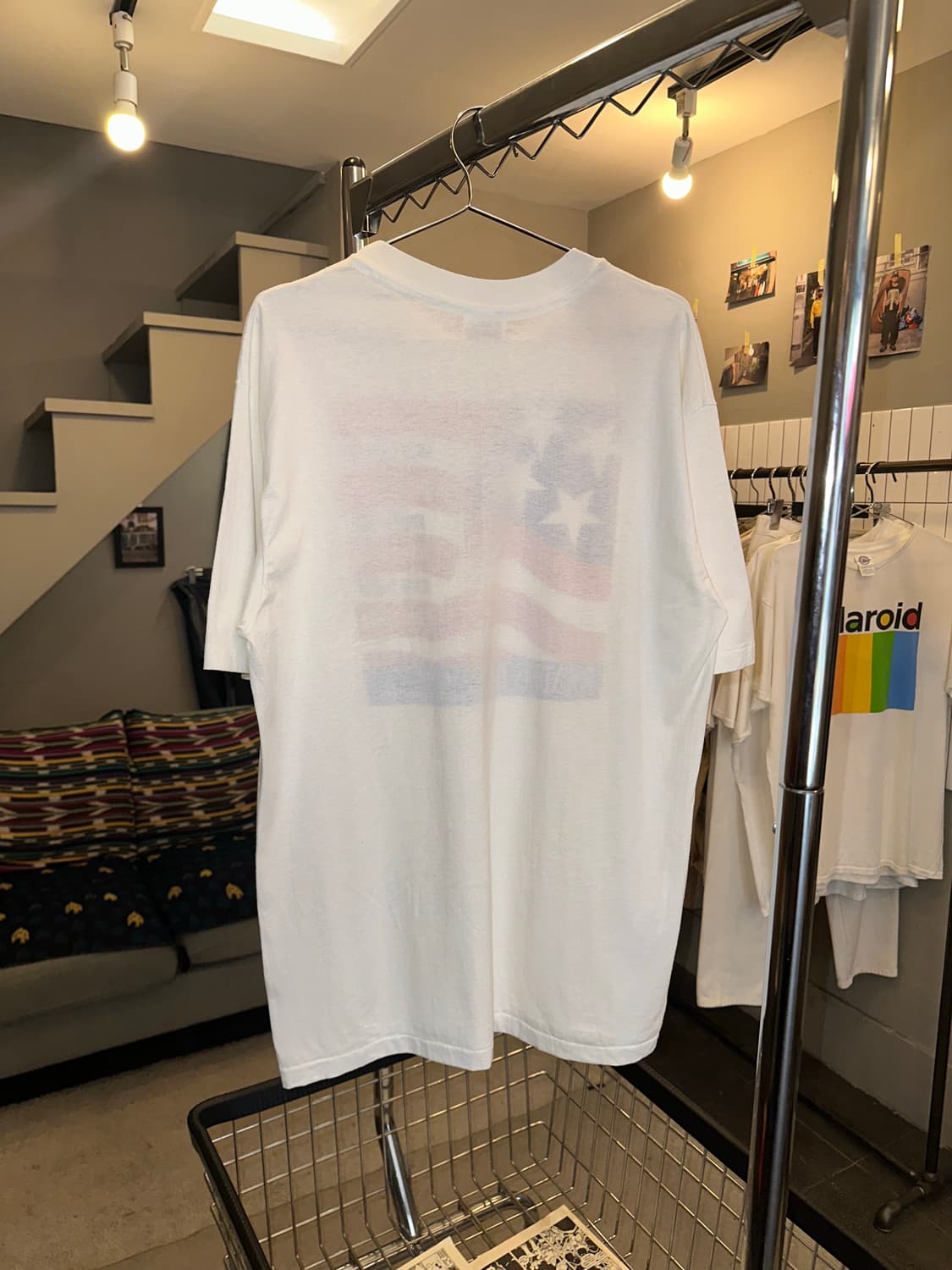 90’s Hanes 50/50 American Flag single T 상품이미지6