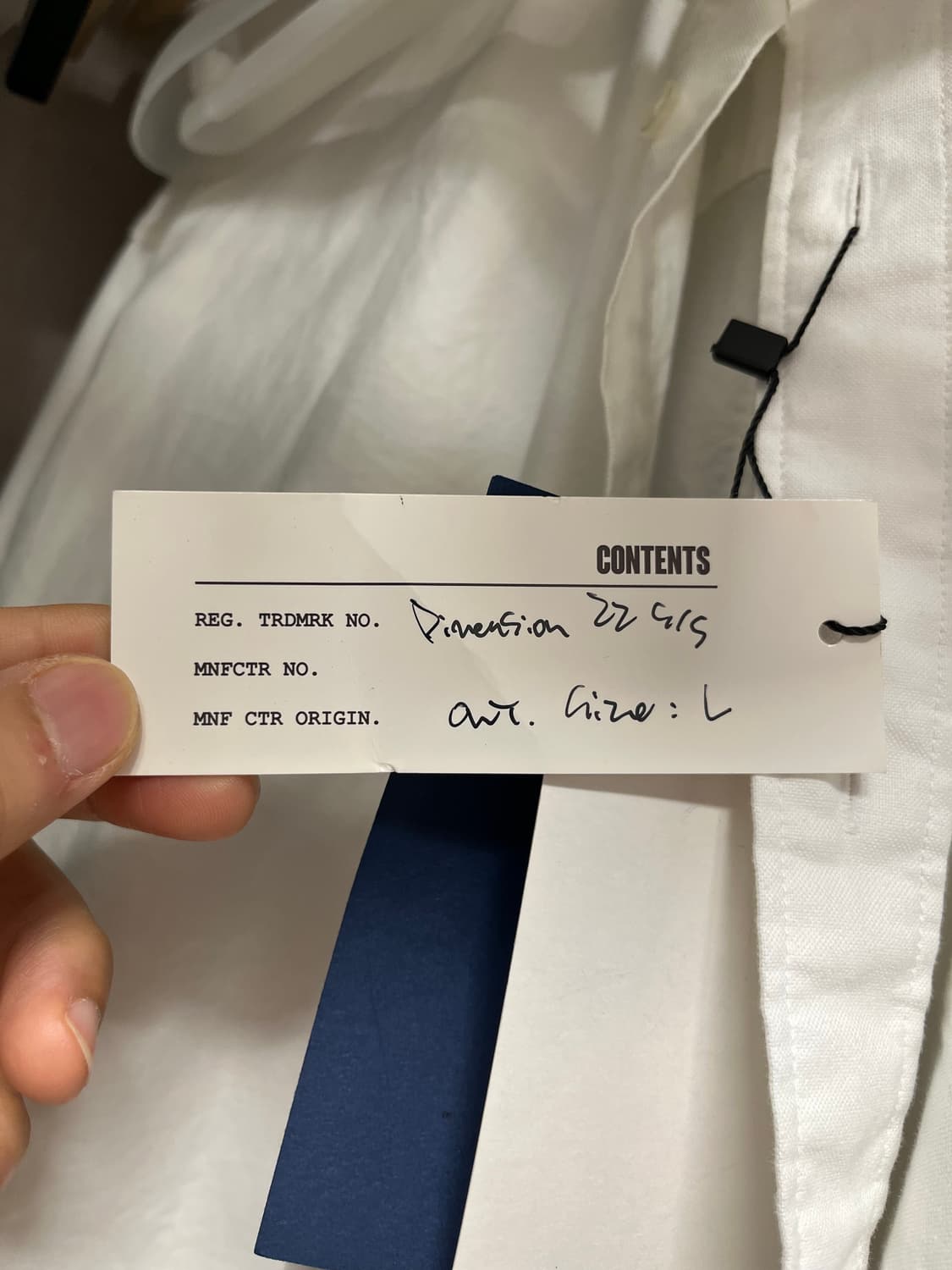 엔벨로프 디멘션 셔츠 L 상품이미지3