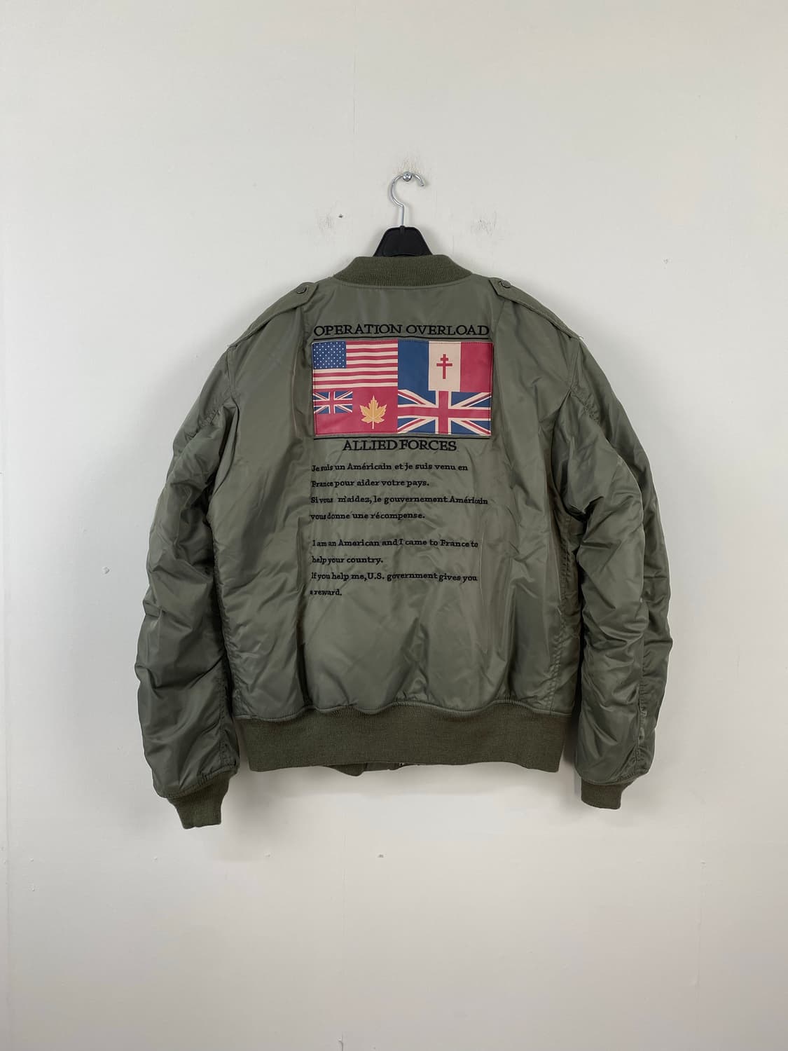 테니어 엑스톤즈 MA-1 마원 항공점퍼 봄버 XL 상품이미지2