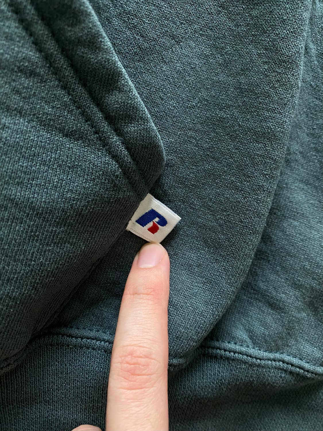 (XL) 00s 빈티지 러셀 후드집업 다크그린 상품이미지4