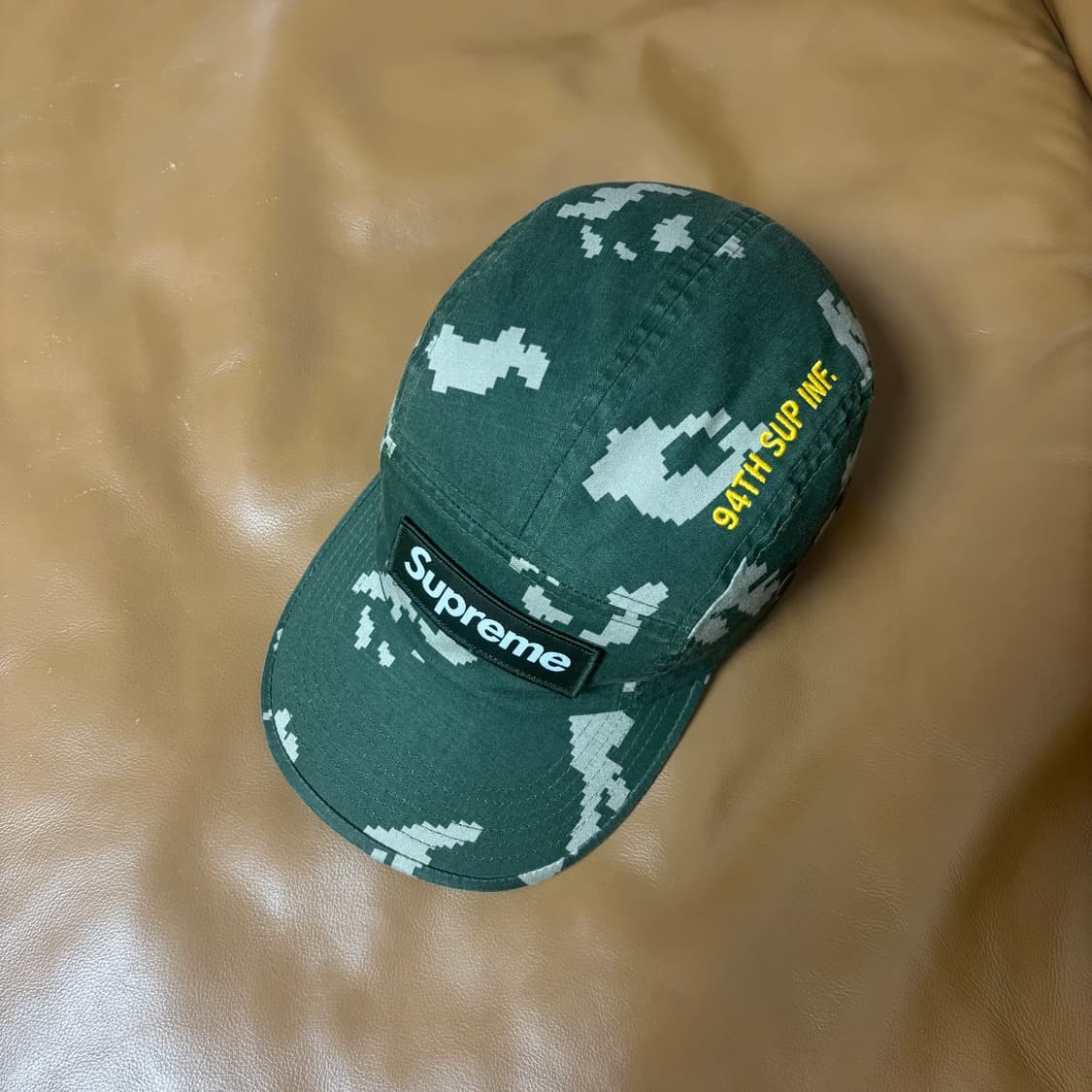 슈프림 캠프캡 모자 박스로고 21fw 밀리터리 카모 카키 상품이미지5