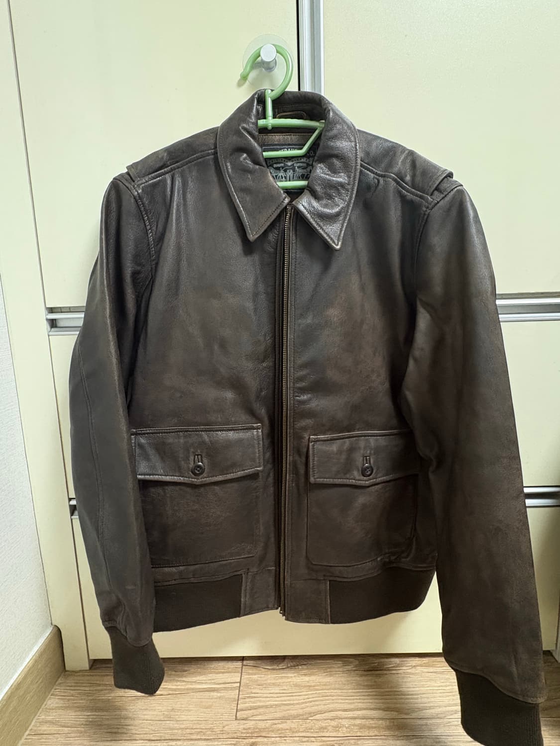 리바이스 a2 클레이튼 에비에이터 레더 자켓 M 상품이미지1