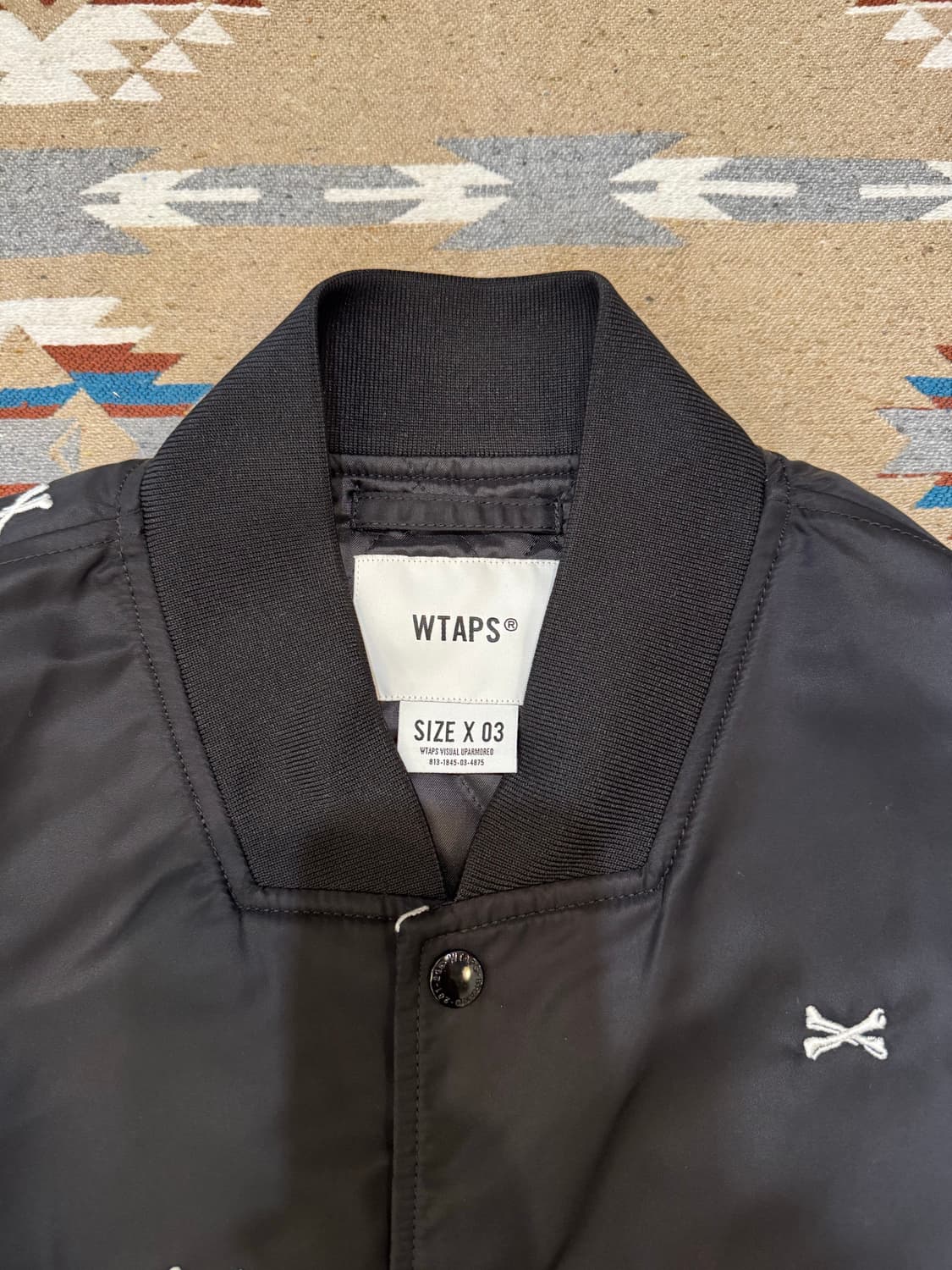 [3][XL] 더블탭스 크로스본 팀 자켓 블랙 상품이미지4