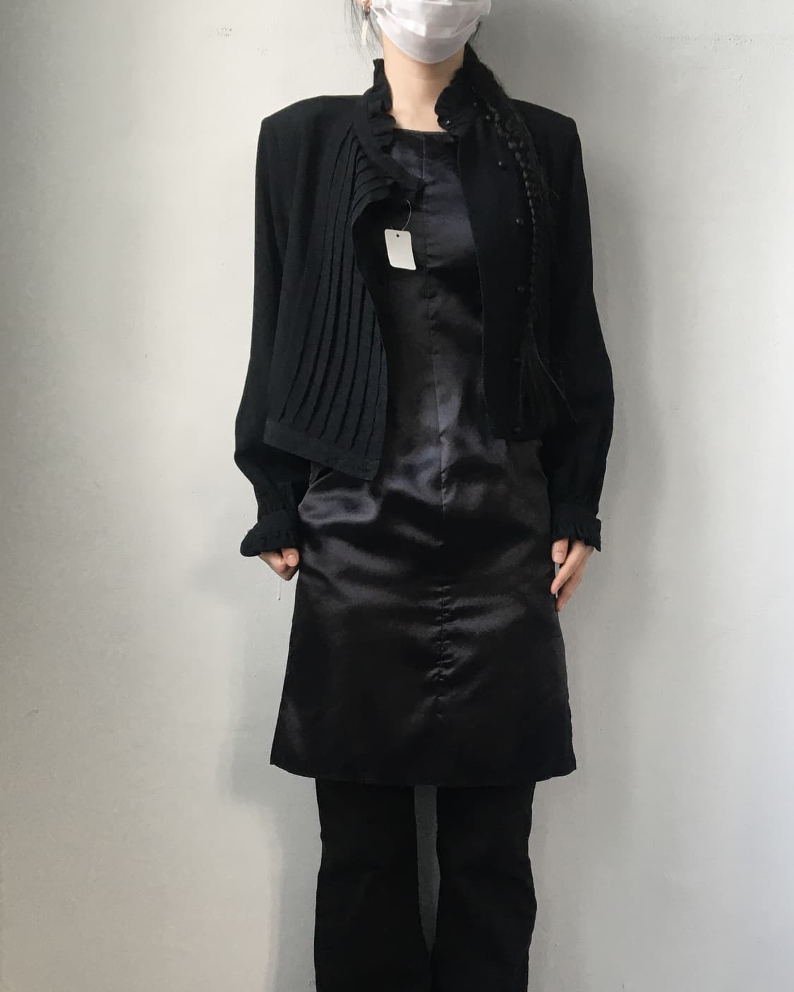 Pleats high neck blouse 상품이미지5