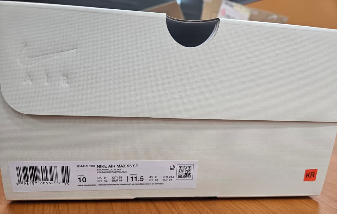 [280] 새 상품 _ 나이키 x 언디핏 에어맥스 95 화이트 상품이미지4