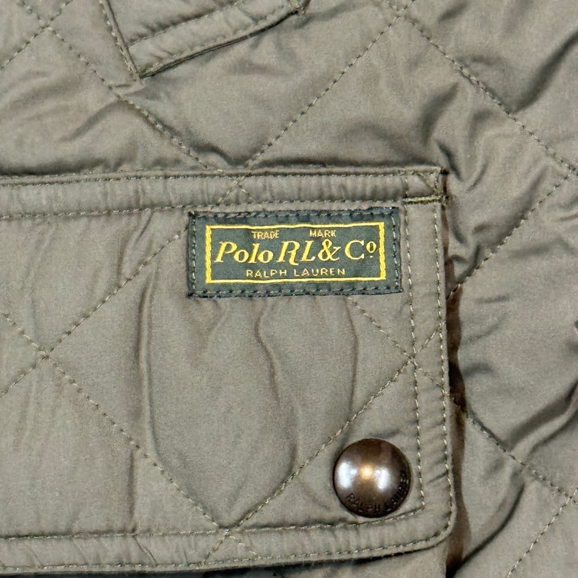 L) 폴로 랄프로렌 올리브 클래식 퀼팅 조끼 베스트 상품이미지4