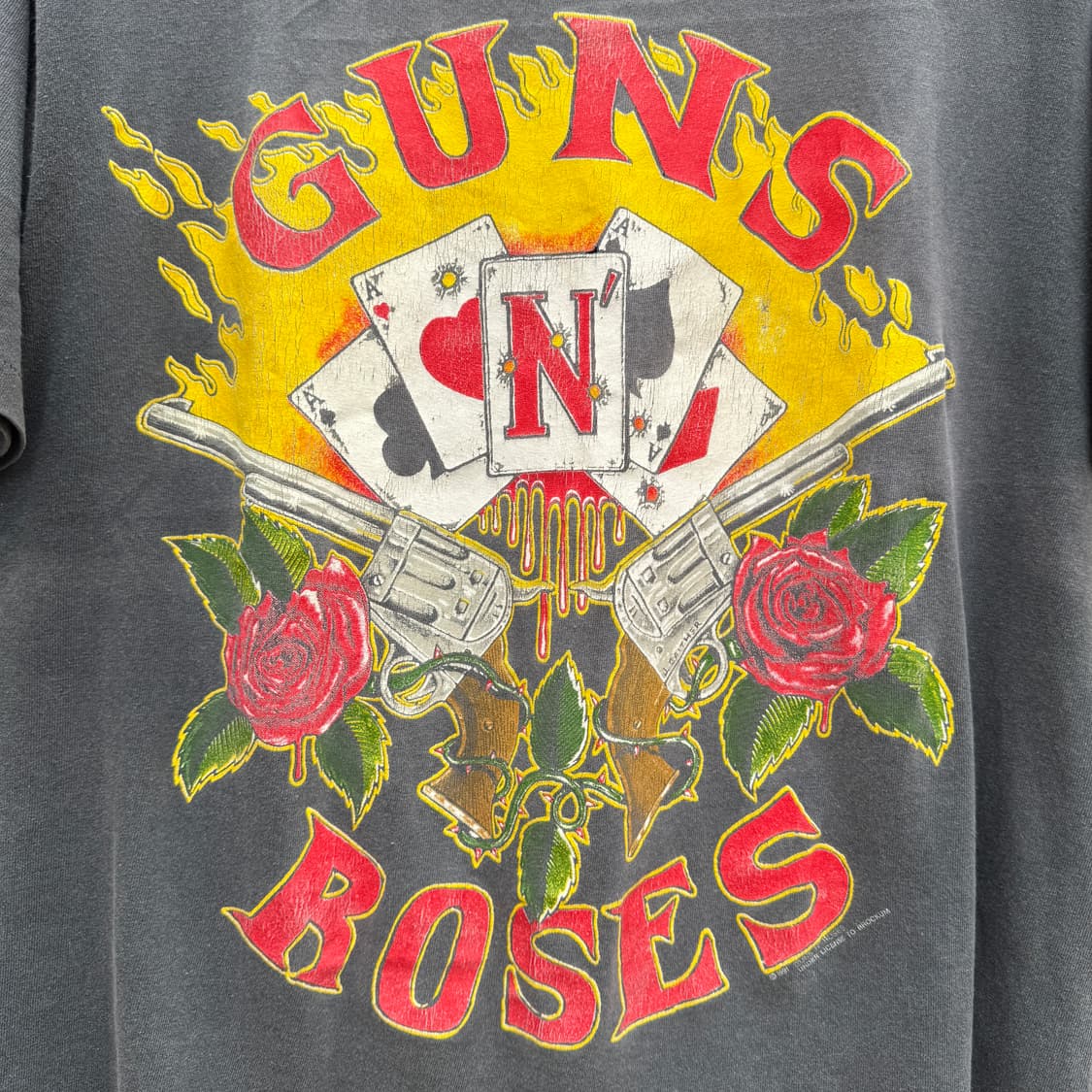 Smoke 빈티지 건즈앤로지스 1991 티셔츠 상품이미지3